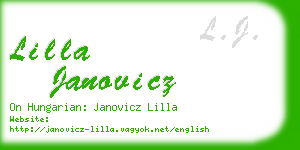 lilla janovicz business card